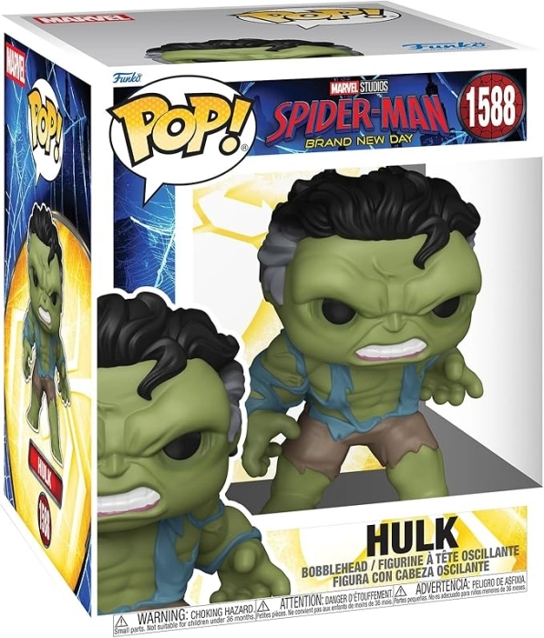 marvel: spider-man brand new day - hulk 9 cm - funko pop 1588