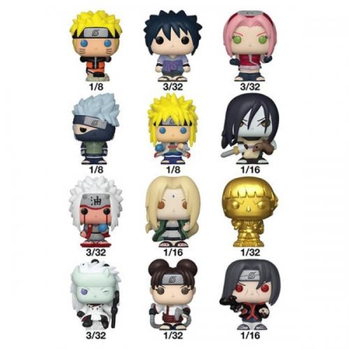 naruto - 1 personaggio assortito 3cm - funko pop! bitty