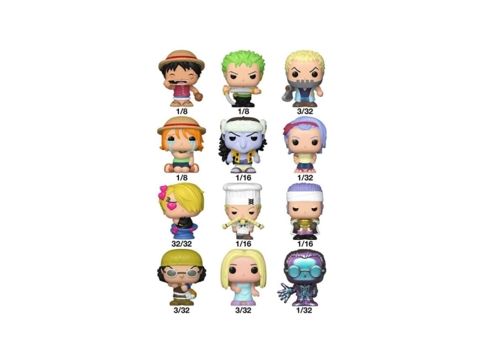 bitty pop - one piece - 1 personaggio assortito 3cm - funko pop!