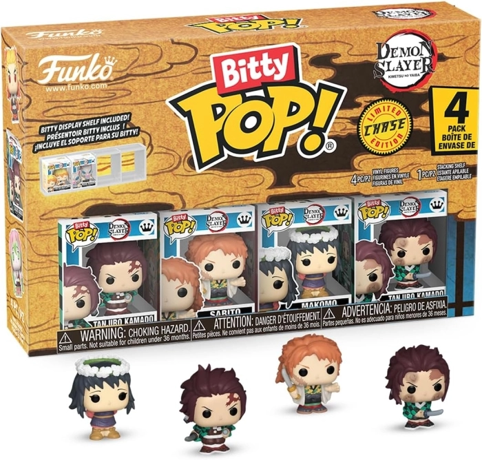 bitty pop: demon slayer- tanjiro 4pk