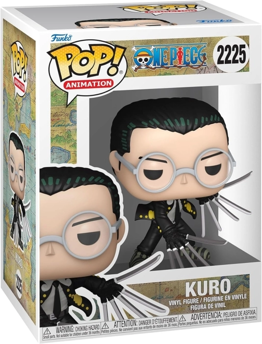 one piece - kuro 9cm - funko pop! 2225