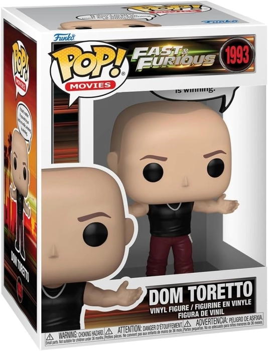 fast and furious: dominic toretto 9cm - funko pop! 1993