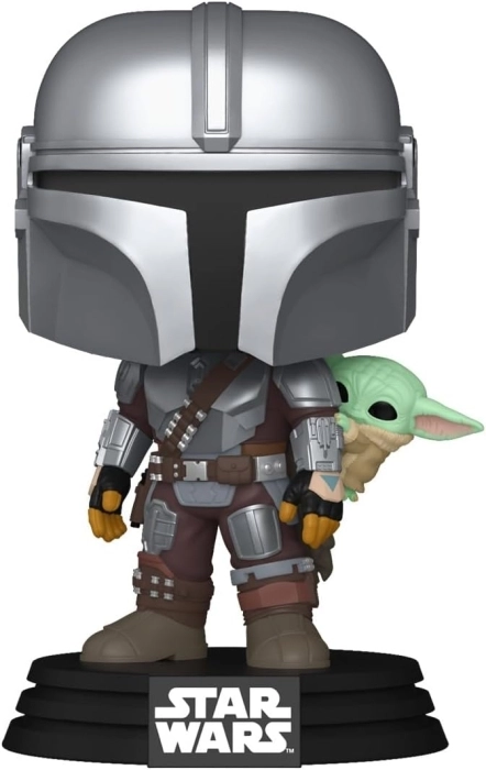 star wars - the mandalorian con grogu 9cm - funko pop! 818