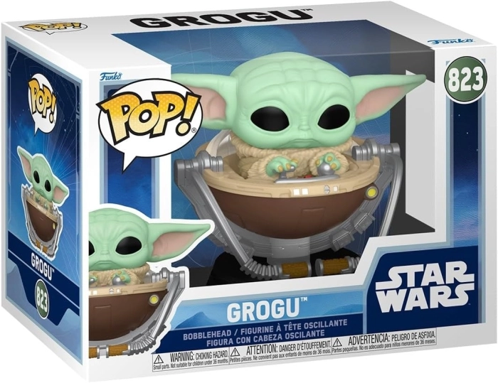 star wars: mandalorian grogu 9cm - funko pop