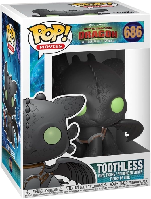 how to train your dragon - toothless 9cm - funko pop! 686