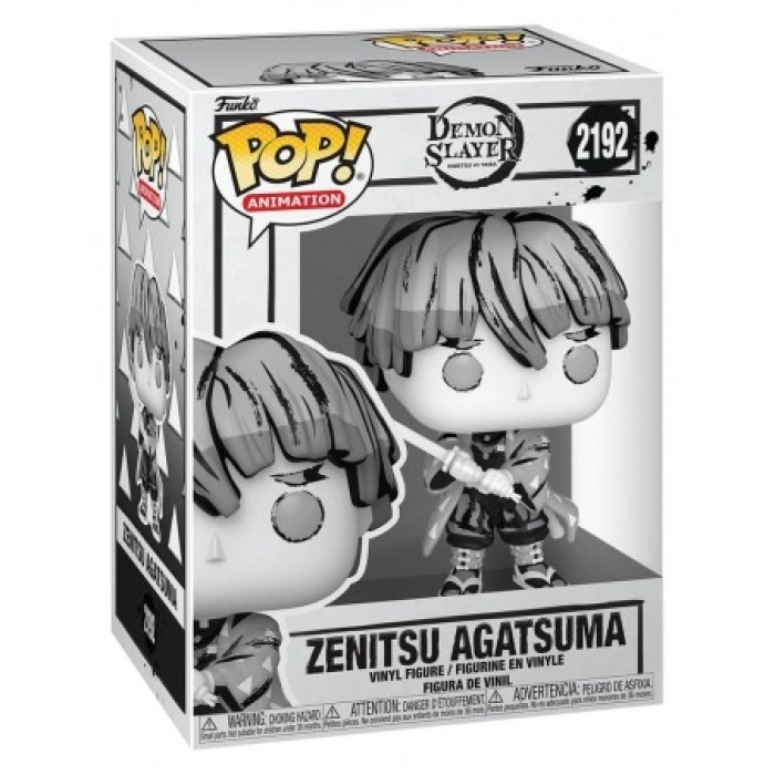 demon slayer - zenitsu (black and white) 9cm - funko pop! 2192