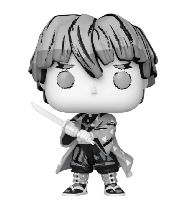demon slayer - zenitsu (black and white) 9cm - funko pop! 2192