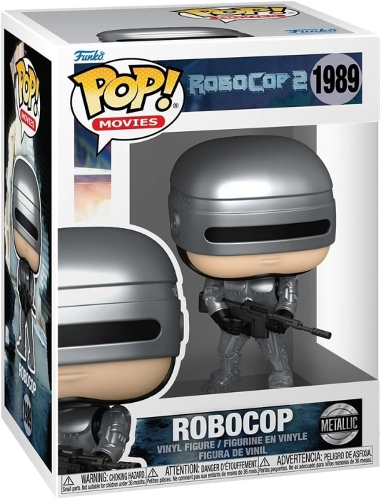 robocop 2 - robocop metallic 9cm - funko pop! 1989