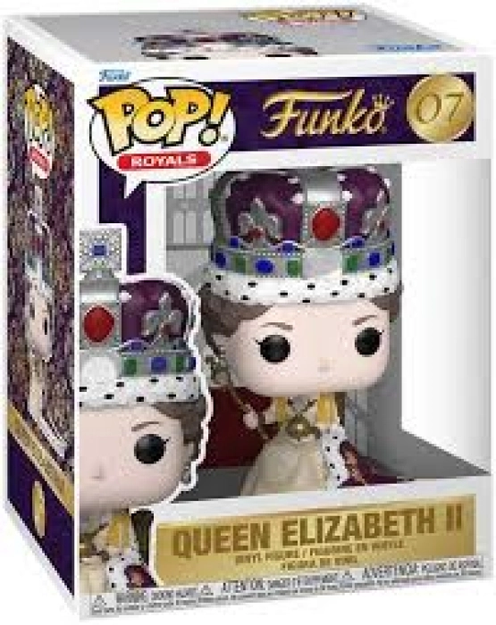 queen elizabeth - queen elizabeth ii (coronation) 9cm - funko pop! premium 07