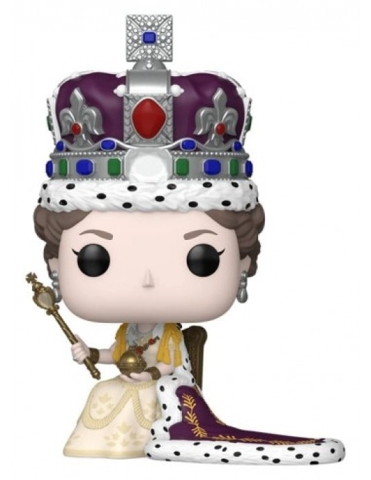 queen elizabeth - queen elizabeth ii (coronation) 9cm - funko pop! premium 07