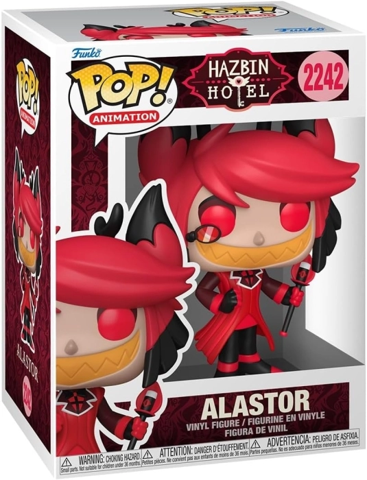 hazbin hotel - alastor 9cm - funko pop! 2242