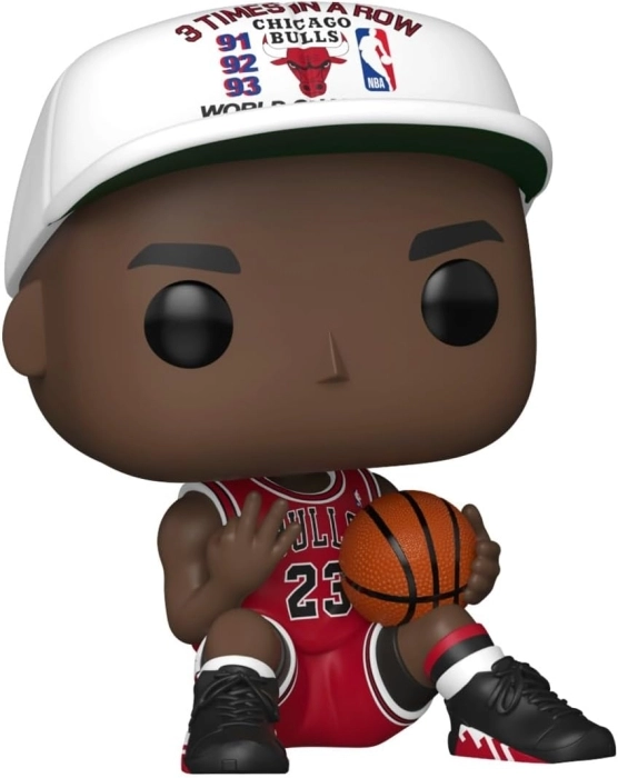 nba: bulls- michael jordan (3 times in a row) - funko pop! 222