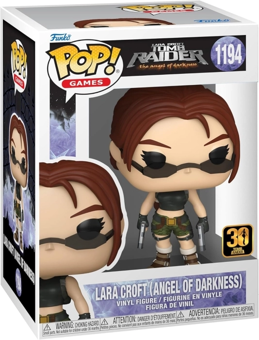 games: tomb raider- lara croft the angel of darkness 9 cm - funko pop 1194