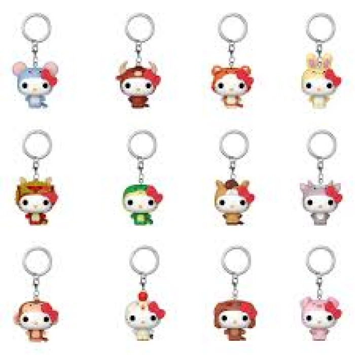 hello kitty & friends - mystery pop keychain