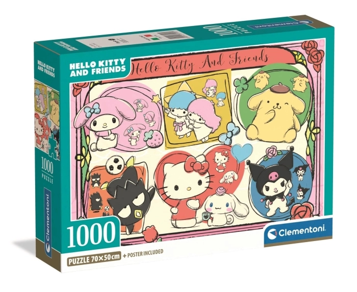 hello kitty and friends - puzzle 1000 pezzi