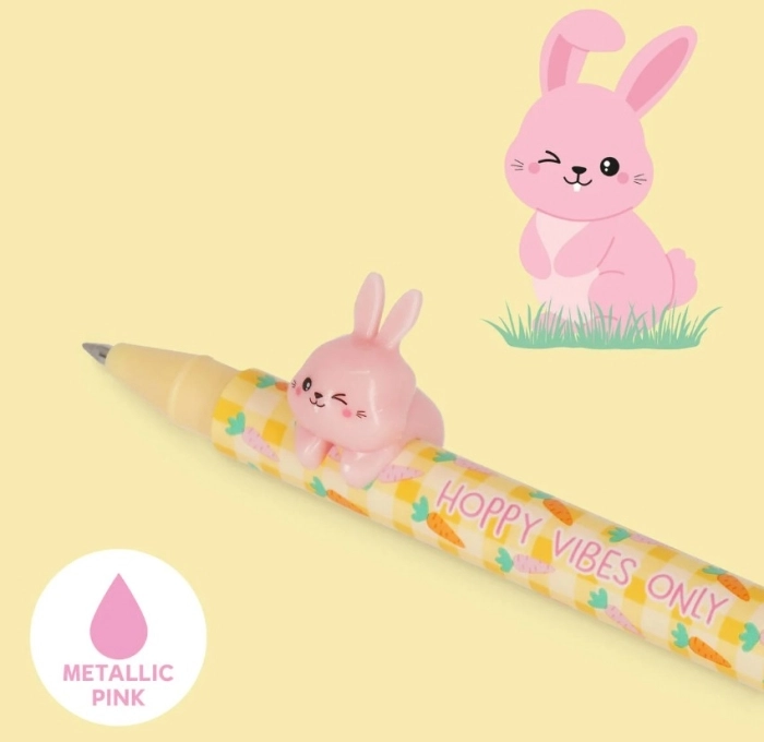 set di 2 penne gel - lovely friends - hoppy easter