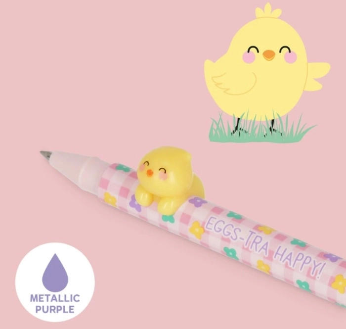 set di 2 penne gel - lovely friends - hoppy easter