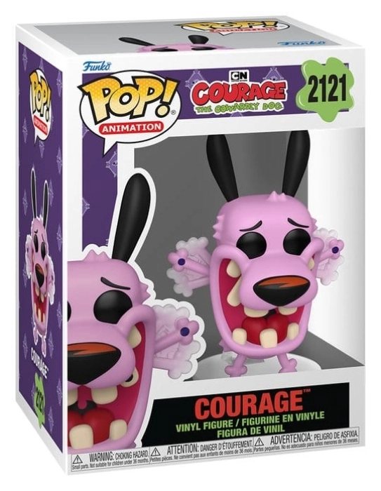 courage the cowy dog: leone cane fifone 9cm - funko pop! 2121