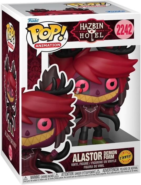 hazbin hotel - alastor 9cm - funko pop! chase 2242