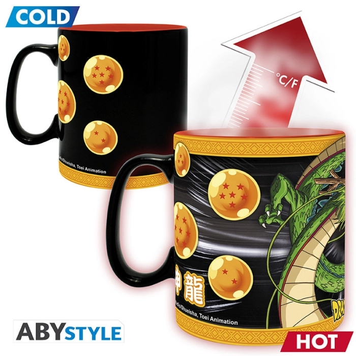dragon ball - mug heat change - 460 ml - dbz/ shenron - with box
