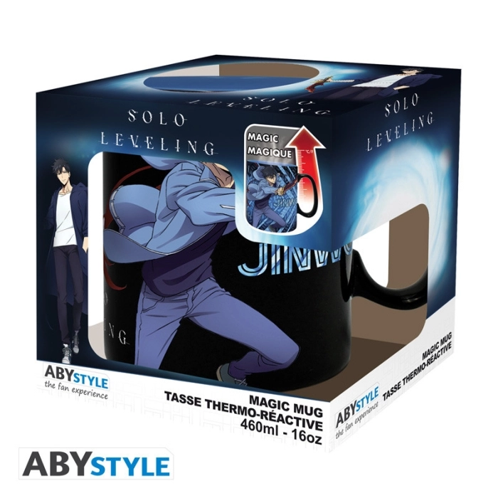 solo leveling - mug heat change - 460 ml - jinwoo & igris - with box