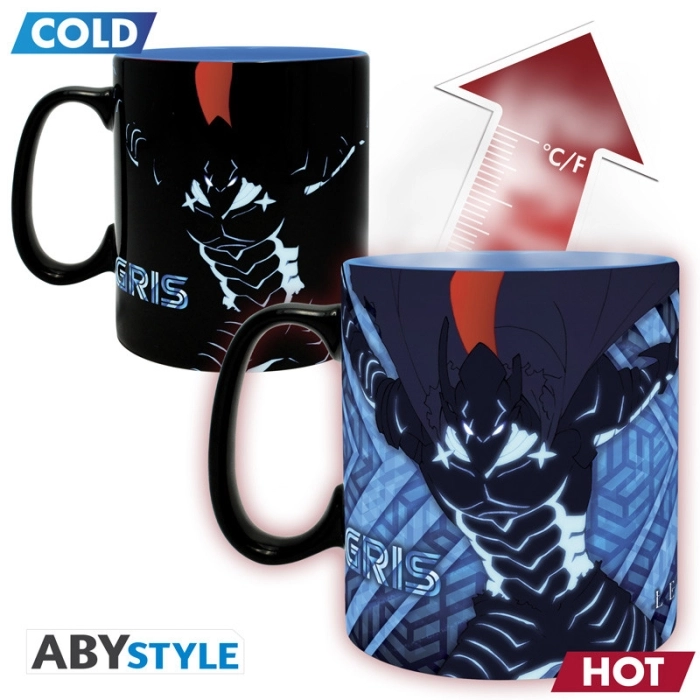 solo leveling - mug heat change - 460 ml - jinwoo & igris - with box