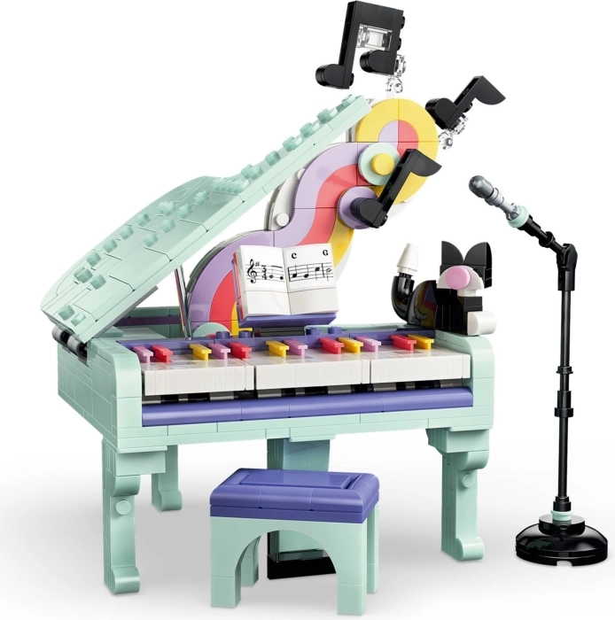 31392 - pianoforte decorativo con gatto