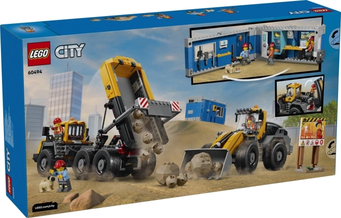60494 - camion ribaltabile e pala meccanica
