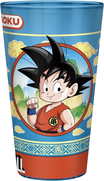 dragon ball - goku & the flying nimbus - large glass 400ml