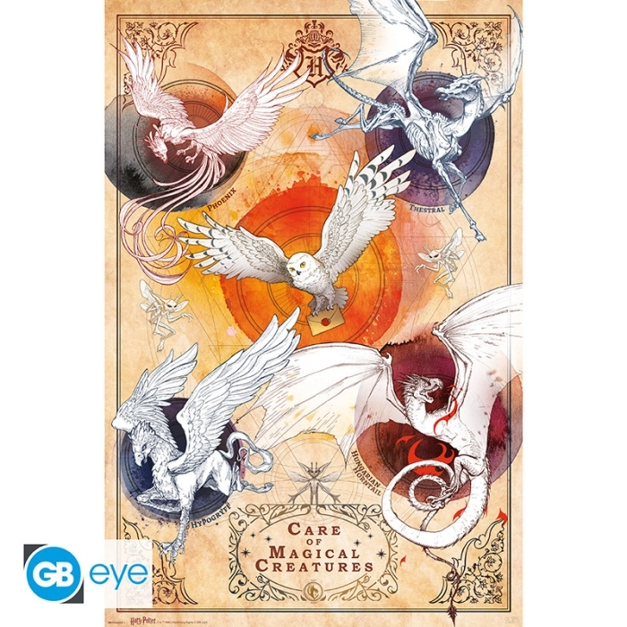 harry potter - poster maxi 91,5x61cm - magical creatures