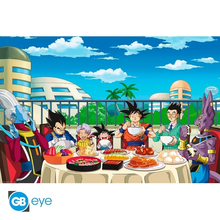 dragon ball - poster maxi 91,5x61cm - feast