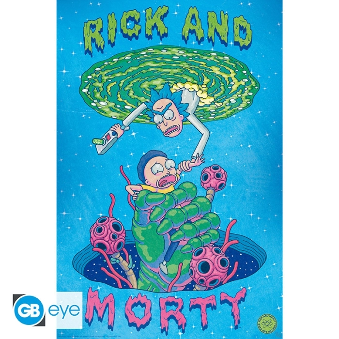 rick and morty - poster maxi 91,5x61cm - rick and morty