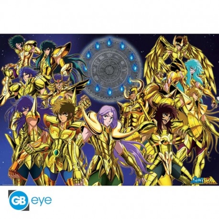 saint seiya - poster maxi 91,5x61cm - gold saints #1
