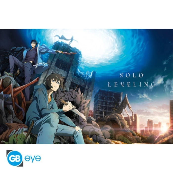 solo leveling - poster maxi 91,5x61cm - season 1