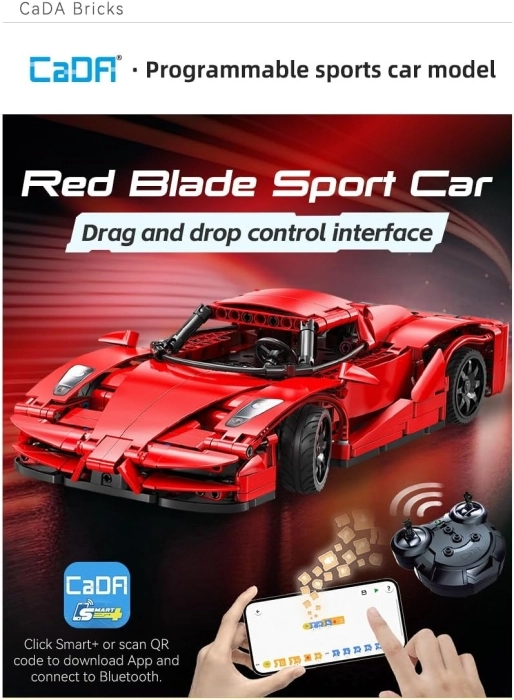 cada - rc red blade sports car - 405 pcs