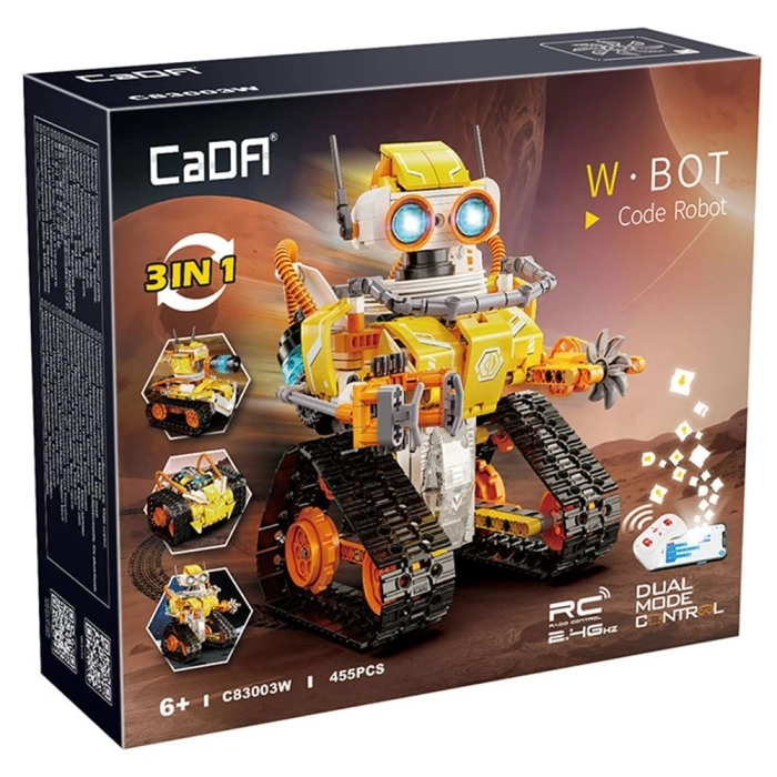 cada - w&middot;bot code robot 3in1 - robot telecomandato - 455 pcs