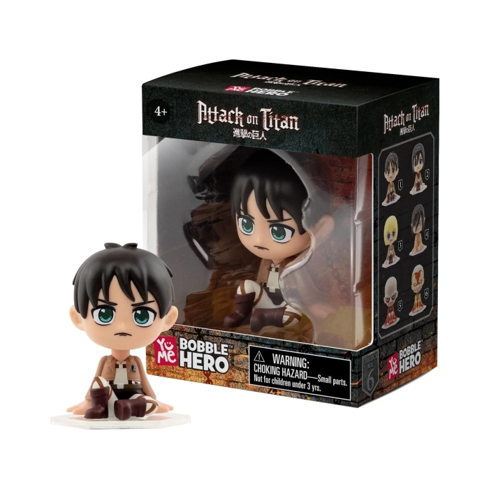 attack on titan - bobble hero blind box  - 1 personaggio assortito
