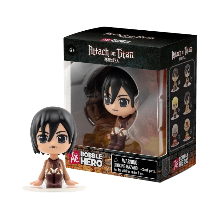 attack on titan - bobble hero blind box  - 1 personaggio assortito