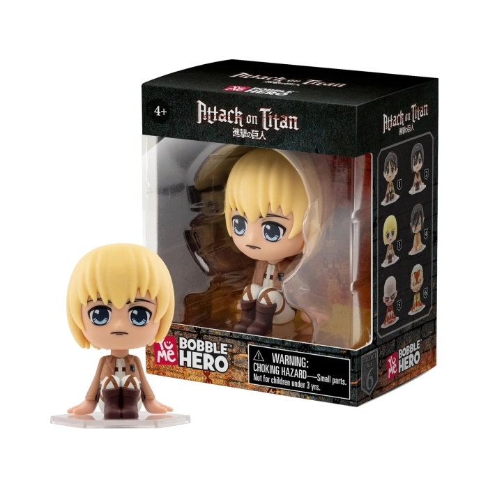attack on titan - bobble hero blind box  - 1 personaggio assortito
