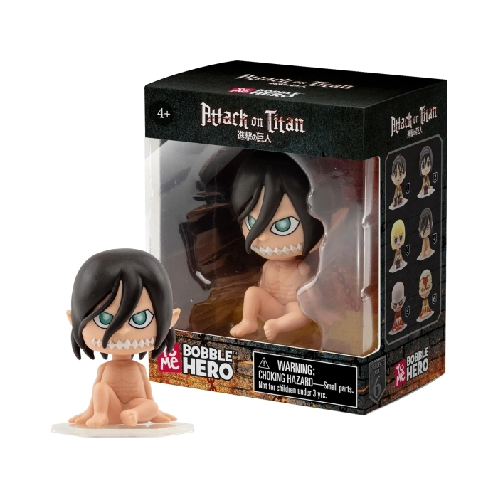 attack on titan - bobble hero blind box  - 1 personaggio assortito