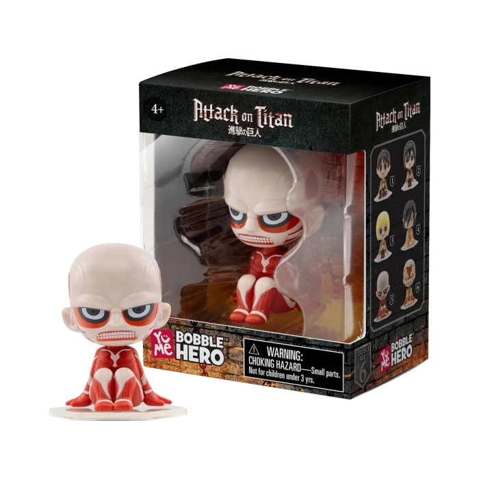 attack on titan - bobble hero blind box  - 1 personaggio assortito