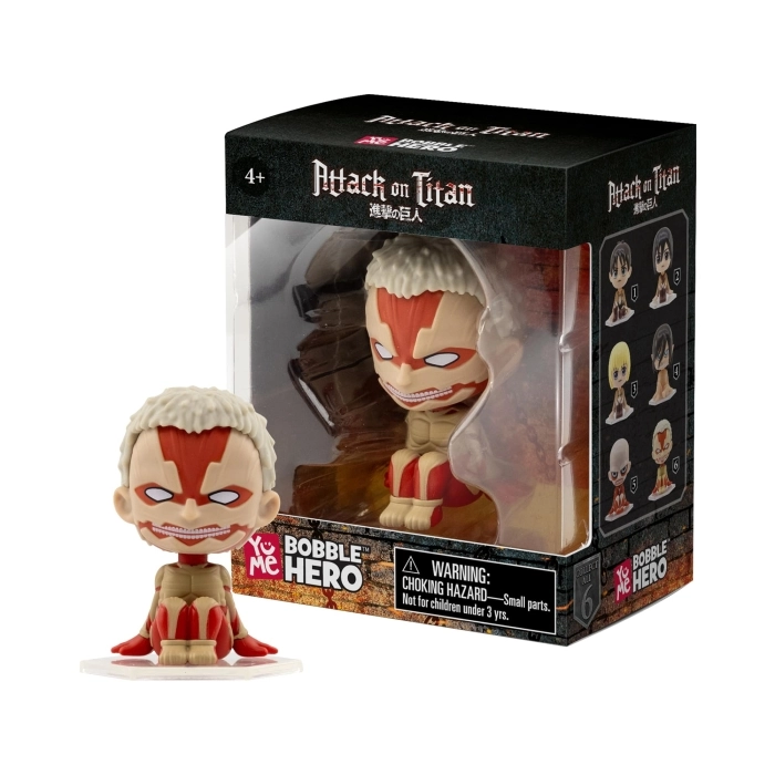 attack on titan - bobble hero blind box  - 1 personaggio assortito
