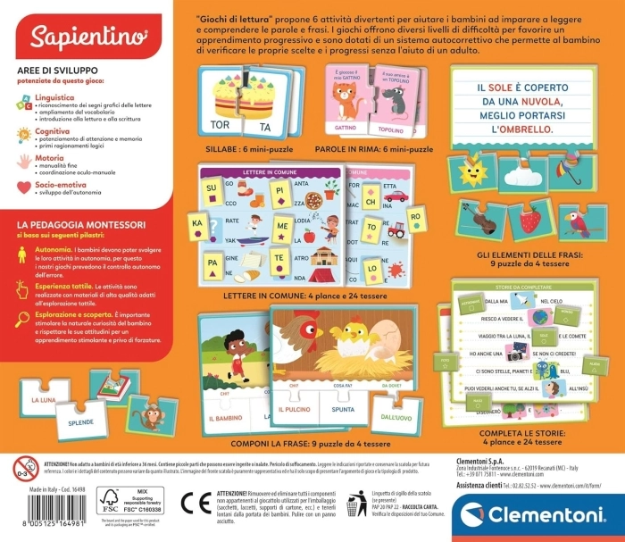 sapientino - giochi di lettura