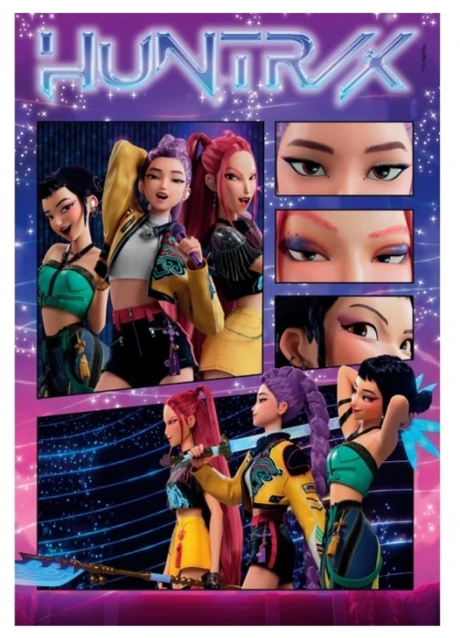 kpop demon hunter - huntrix - puzzle 1000 pezzi
