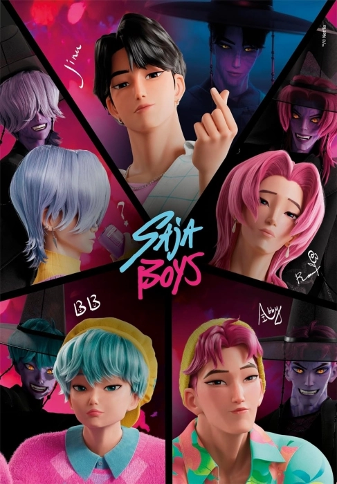kpop demon hunter - saja boys - puzzle 500 pezzi