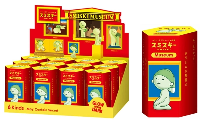 smiski museum series glow - blind box 1pz