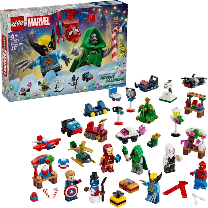 76340 - calendario dell&rsquo;avvento marvel 2026
