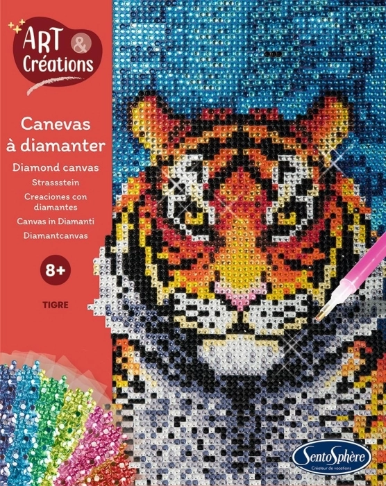art e creations - canevas a diamanter - tigre