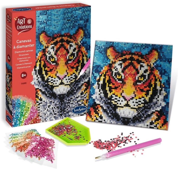 art e creations - canevas a diamanter - tigre