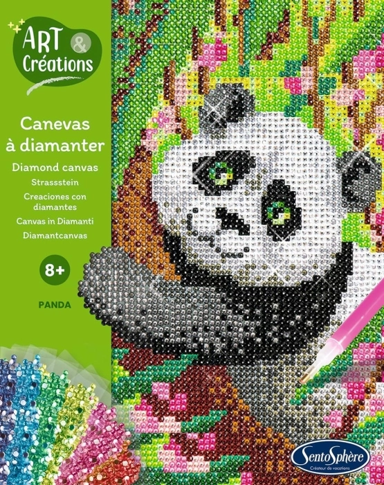 art e creations - canevas a diamanter - panda